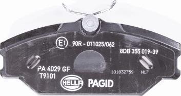 HELLA PAGID 8DB 355 019-391 - Komplet Pločica, disk-kočnica www.molydon.hr