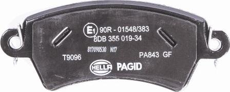 HELLA PAGID 8DB 355 019-341 - Komplet Pločica, disk-kočnica www.molydon.hr