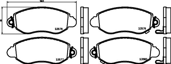 HELLA PAGID 8DB 355 019-361 - Komplet Pločica, disk-kočnica www.molydon.hr