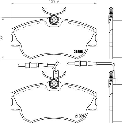 HELLA PAGID 8DB 355 019-261 - Komplet Pločica, disk-kočnica www.molydon.hr