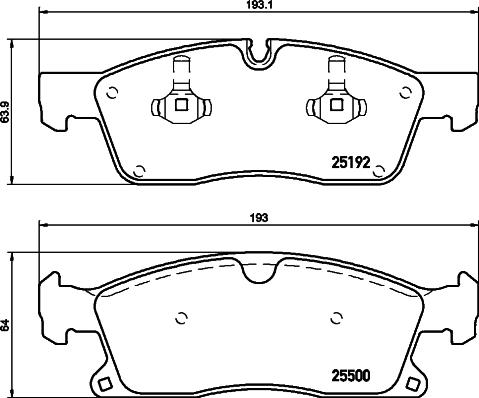 HELLA PAGID 8DB 355 019-701 - Komplet Pločica, disk-kočnica www.molydon.hr