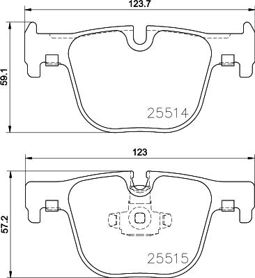 HELLA PAGID 8DB 355 019-781 - Komplet Pločica, disk-kočnica www.molydon.hr