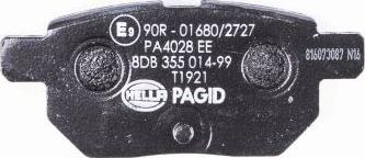 HELLA PAGID 8DB 355 014-991 - Komplet Pločica, disk-kočnica www.molydon.hr