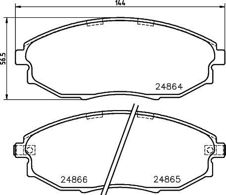 HELLA PAGID 8DB 355 014-931 - Komplet Pločica, disk-kočnica www.molydon.hr