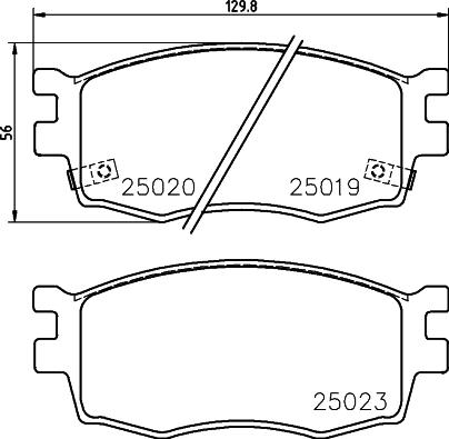 HELLA PAGID 8DB 355 014-921 - Komplet Pločica, disk-kočnica www.molydon.hr