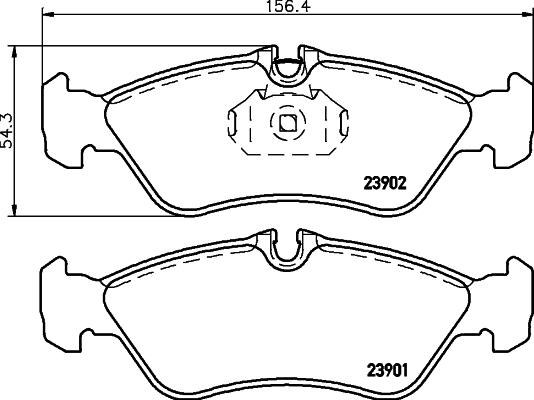 Textar 2.3901e+06 - Komplet Pločica, disk-kočnica www.molydon.hr