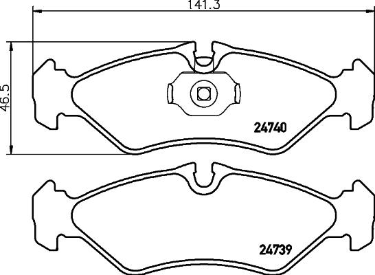 HELLA PAGID 8DB 355 030-771 - Komplet Pločica, disk-kočnica www.molydon.hr