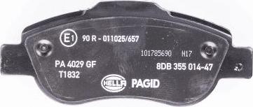 HELLA PAGID 8DB 355 014-471 - Komplet Pločica, disk-kočnica www.molydon.hr