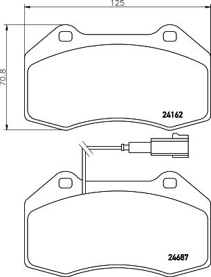 HELLA PAGID 8DB 355 014-061 - Komplet Pločica, disk-kočnica www.molydon.hr