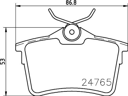 HELLA PAGID 8DB 355 014-081 - Komplet Pločica, disk-kočnica www.molydon.hr