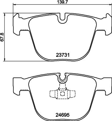 HELLA PAGID 8DB 355 014-141 - Komplet Pločica, disk-kočnica www.molydon.hr