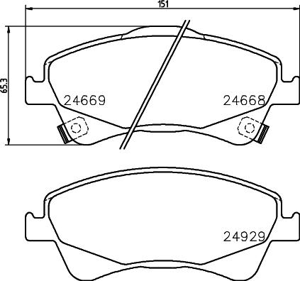 HELLA PAGID 8DB 355 014-881 - Komplet Pločica, disk-kočnica www.molydon.hr