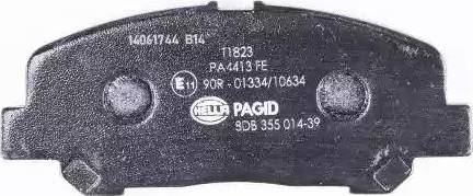 HELLA PAGID 8DB 355 014-391 - Komplet Pločica, disk-kočnica www.molydon.hr