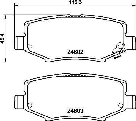 HELLA PAGID 8DB 355 014-381 - Komplet Pločica, disk-kočnica www.molydon.hr