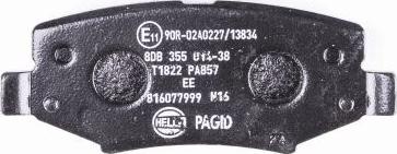 HELLA PAGID 8DB 355 014-381 - Komplet Pločica, disk-kočnica www.molydon.hr