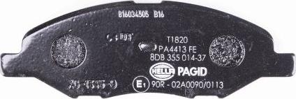 HELLA PAGID 8DB 355 014-371 - Komplet Pločica, disk-kočnica www.molydon.hr