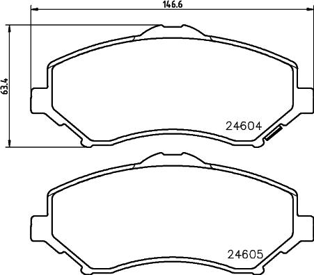 HELLA PAGID 8DB 355 014-231 - Komplet Pločica, disk-kočnica www.molydon.hr