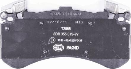 HELLA PAGID 8DB 355 015-991 - Komplet Pločica, disk-kočnica www.molydon.hr