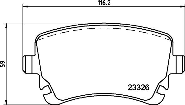 HELLA PAGID 8DB 355 015-951 - Komplet Pločica, disk-kočnica www.molydon.hr