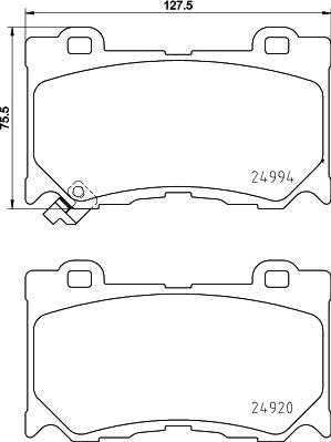 HELLA PAGID 8DB 355 015-411 - Komplet Pločica, disk-kočnica www.molydon.hr