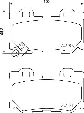 HELLA PAGID 8DB 355 015-421 - Komplet Pločica, disk-kočnica www.molydon.hr