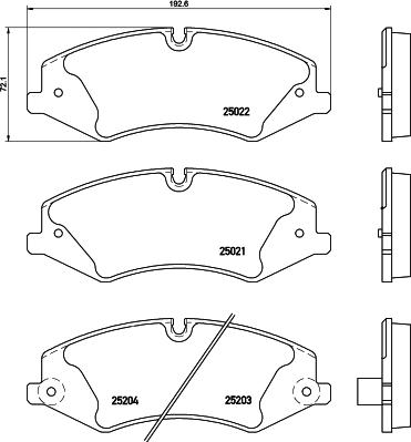 HELLA PAGID 8DB 355 015-551 - Komplet Pločica, disk-kočnica www.molydon.hr