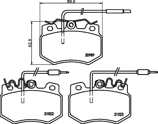 HELLA PAGID 8DB 355 015-511 - Komplet Pločica, disk-kočnica www.molydon.hr