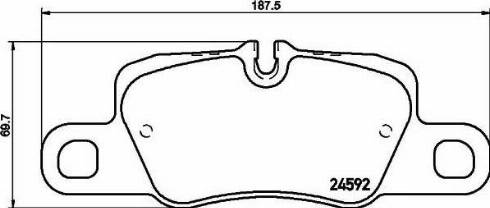 HELLA PAGID 8DB355015581 - Komplet Pločica, disk-kočnica www.molydon.hr