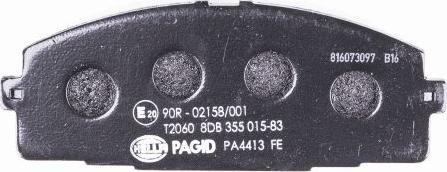 HELLA PAGID 8DB 355 015-831 - Komplet Pločica, disk-kočnica www.molydon.hr