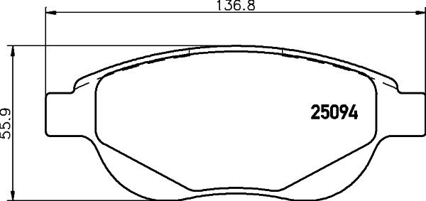 HELLA PAGID 8DB 355 015-381 - Komplet Pločica, disk-kočnica www.molydon.hr