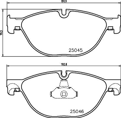 HELLA PAGID 8DB 355 015-251 - Komplet Pločica, disk-kočnica www.molydon.hr