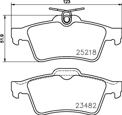 HELLA PAGID 8DB 355 015-741 - Komplet Pločica, disk-kočnica www.molydon.hr