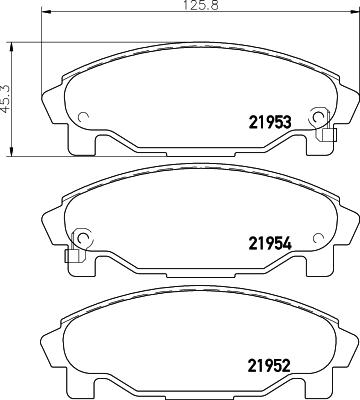 HELLA PAGID 8DB 355 016-991 - Komplet Pločica, disk-kočnica www.molydon.hr