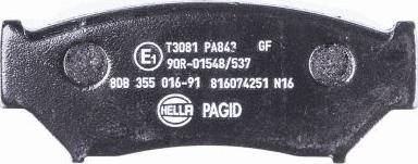 HELLA PAGID 8DB 355 016-911 - Komplet Pločica, disk-kočnica www.molydon.hr