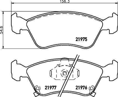 HELLA PAGID 8DB 355 016-981 - Komplet Pločica, disk-kočnica www.molydon.hr