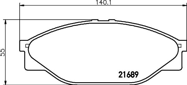 HELLA PAGID 8DB 355 016-411 - Komplet Pločica, disk-kočnica www.molydon.hr