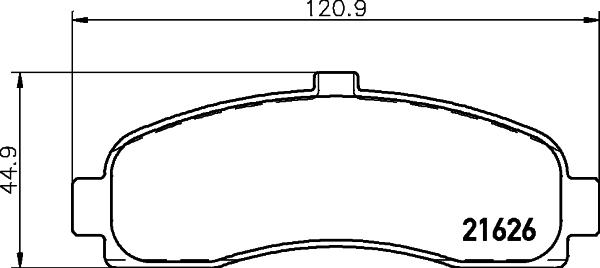 HELLA PAGID 8DB 355 016-501 - Komplet Pločica, disk-kočnica www.molydon.hr