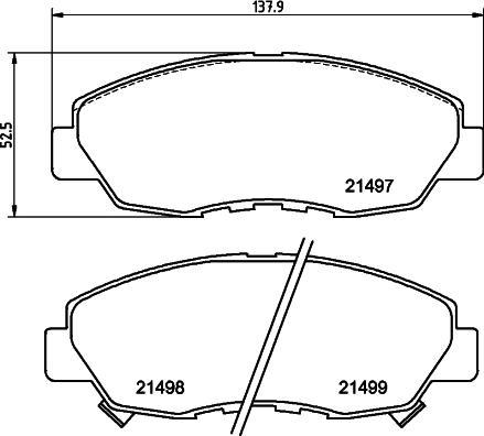 HELLA PAGID 8DB 355 024-541 - Komplet Pločica, disk-kočnica www.molydon.hr