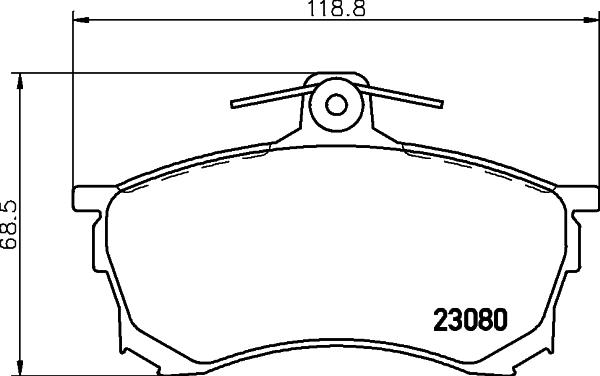 HELLA PAGID 8DB 355 016-671 - Komplet Pločica, disk-kočnica www.molydon.hr