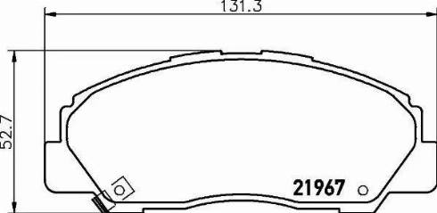 HELLA PAGID 8DB 355 016-841 - Komplet Pločica, disk-kočnica www.molydon.hr