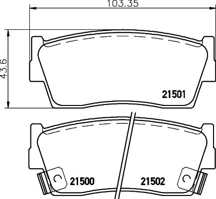 HELLA PAGID 8DB 355 016-371 - Komplet Pločica, disk-kočnica www.molydon.hr