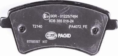 HELLA PAGID 8DB 355 016-241 - Komplet Pločica, disk-kočnica www.molydon.hr