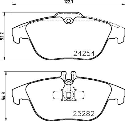 HELLA PAGID 8DB 355 016-281 - Komplet Pločica, disk-kočnica www.molydon.hr