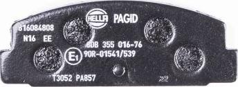 HELLA PAGID 8DB 355 016-761 - Komplet Pločica, disk-kočnica www.molydon.hr