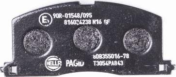 HELLA PAGID 8DB 355 016-781 - Komplet Pločica, disk-kočnica www.molydon.hr