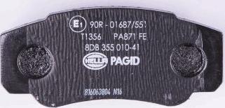 HELLA PAGID 8DB 355 010-411 - Komplet Pločica, disk-kočnica www.molydon.hr