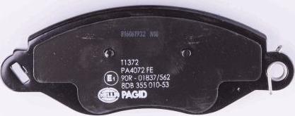 HELLA PAGID 8DB 355 010-531 - Komplet Pločica, disk-kočnica www.molydon.hr