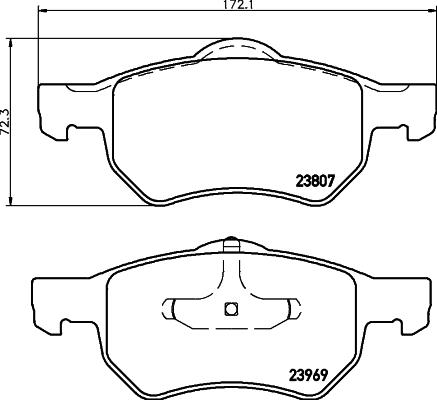 HELLA PAGID 8DB 355 010-641 - Komplet Pločica, disk-kočnica www.molydon.hr