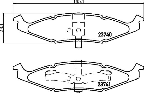 HELLA PAGID 8DB 355 010-081 - Komplet Pločica, disk-kočnica www.molydon.hr