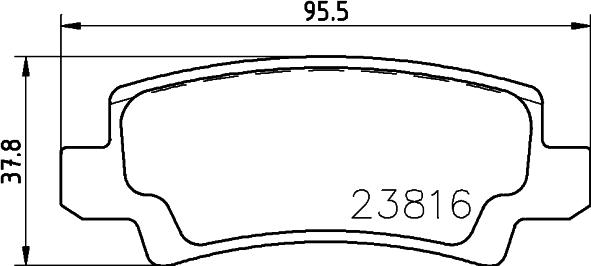 HELLA PAGID 8DB 355 010-841 - Komplet Pločica, disk-kočnica www.molydon.hr